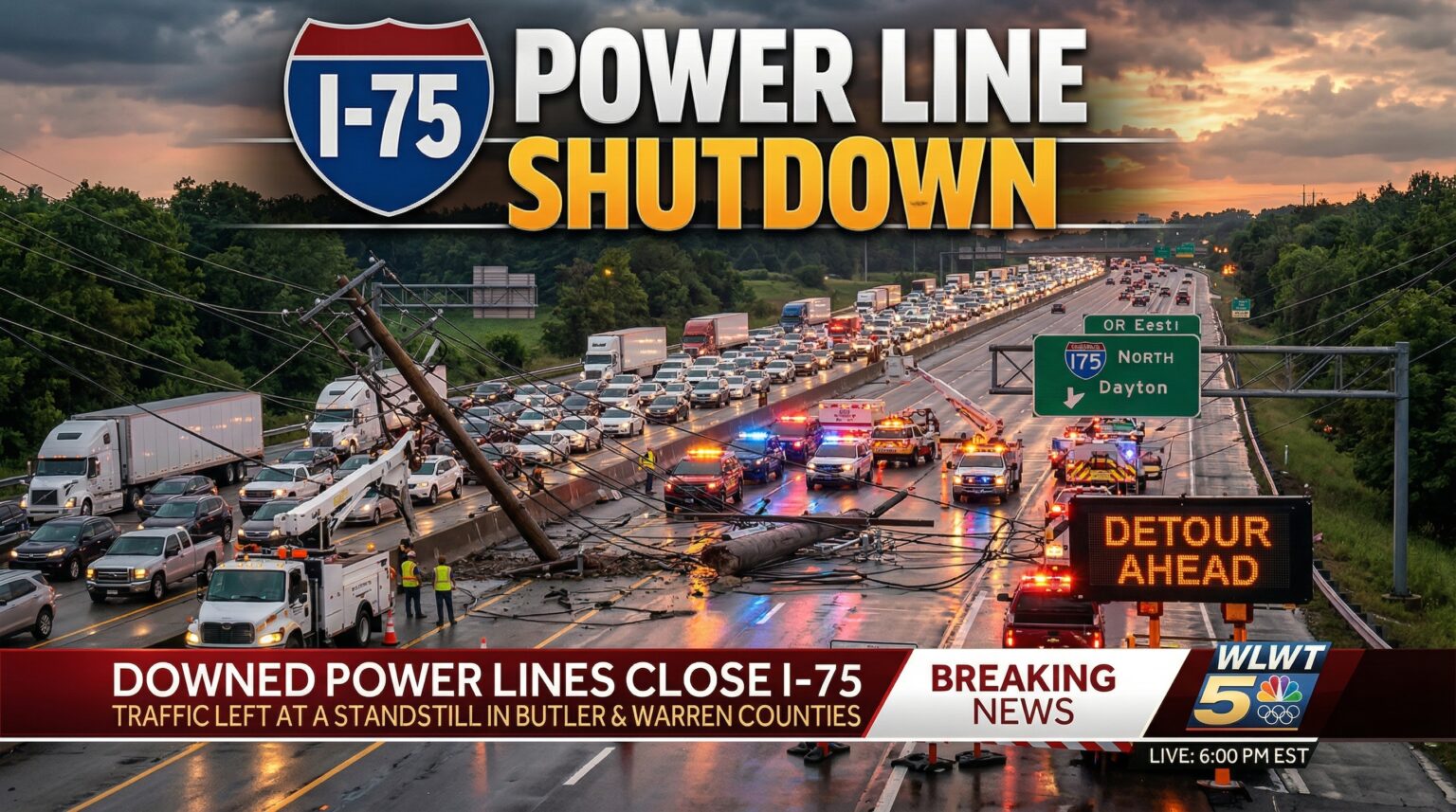 i-75 power line shutdown
