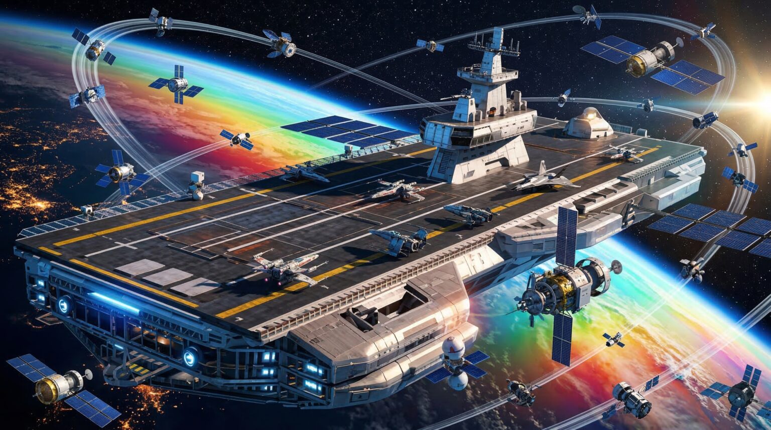 space force orbital warship carrier
